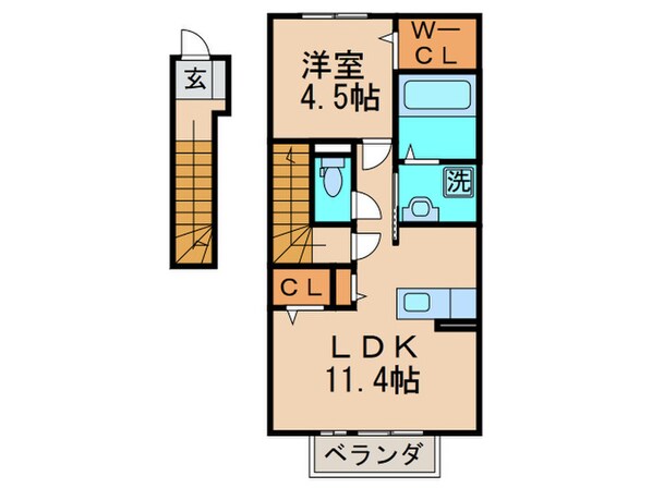 フィールドサイド本城の物件間取画像